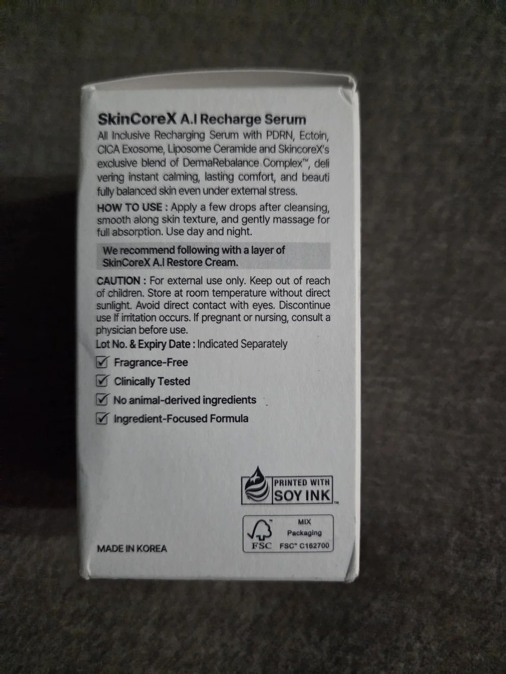 A.I Recharge Serum – White